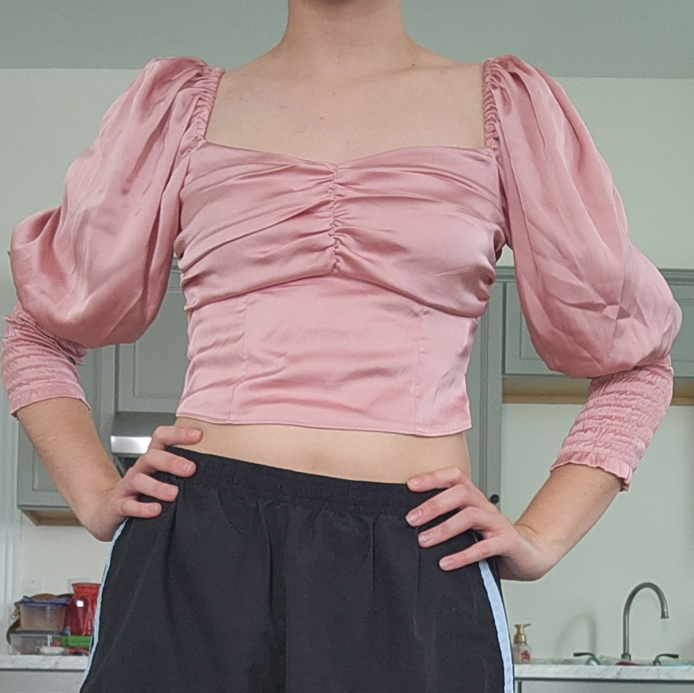 Light Pink Crop Top